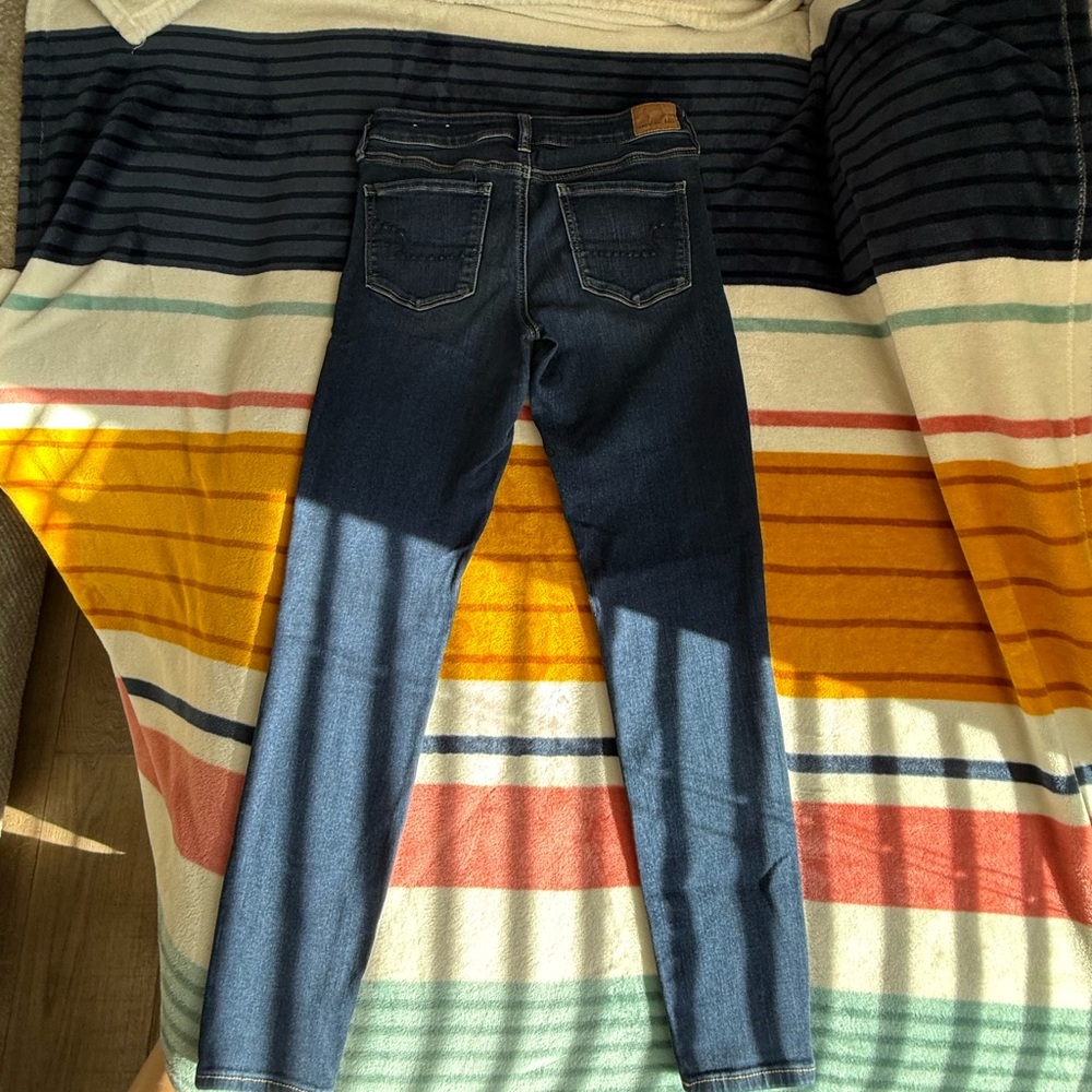 American Eagle Outfitters Dark Blue Skinny Jeans